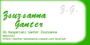 zsuzsanna ganter business card